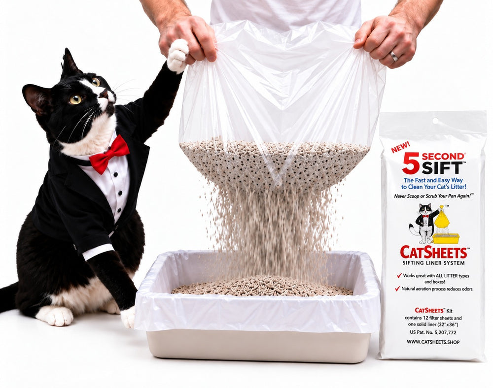 CatSheets Sifting Cat Litter Box Liners, 13-Piece System